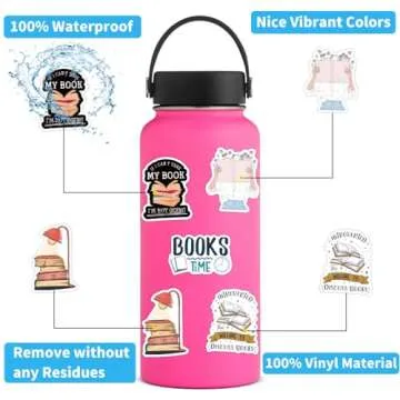 XINGXIANGUS 102PCS Bookish Stickers for Book Lovers