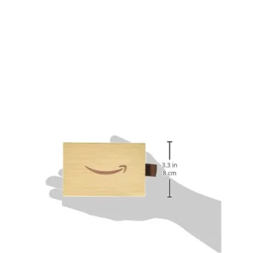Elegant Amazon Gift Card in Classic Faux Wood Box
