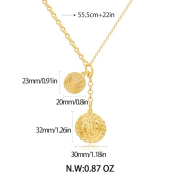 CLASSYZINT Lion Head Pendant Necklace - Perfect Gift for Women