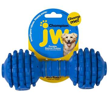 JW Pet Chompion Heavyweight Dog Chew Toy for Large Breeds, Assorted Colors