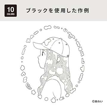 Copic Markers 9-Piece Multiliner Inking Pen Set B-2, Black (MLB2)