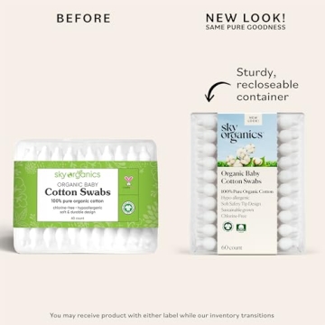 Sky Organics Organic Baby Cotton Swabs - Pure Cotton Pack
