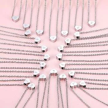 Personalized ZRAY Tiny Heart Initial Necklace for Women