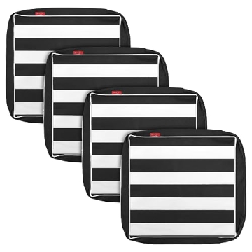 Pcinfuns Outdoor Cushion Covers 24x22x4 Inch,Patio Cushion Covers Replacement,Water Resistant Chair ...