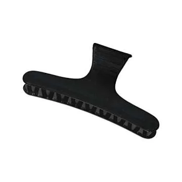 Kitsch Butterfly Clamp for Hair Sectioning - Hair Clips for Women | Hair Claw Clips for Thick and Thin Hair | Hair Accessories for Girls & Teens, 6pcs (Black)