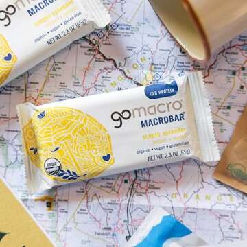 GoMacro MacroBar Organic Vegan Protein Bars - Lemon + Lemon (2.3 Ounce Bars, 12 Count)