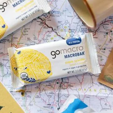 GoMacro MacroBar Organic Vegan Protein Bars - Lemon + Lemon (2.3 Ounce Bars, 12 Count)
