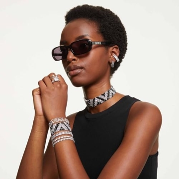 Swarovski Matrix Bracelet with Square Cut Crystals