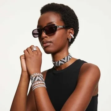 Swarovski Matrix Bracelet with Square Cut Crystals