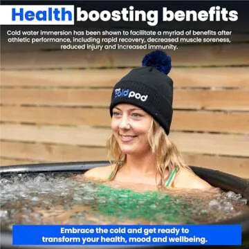 Ice Bath Tub for Athletes with Cover: 85 Gallons Cold Plunge Tub for Recovery, Multiple Layered Portable Ice Bath Plunge Pool by The Cold Pod