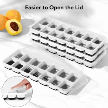 BPA Free Silicone Ice Cube Trays - 4 Pack