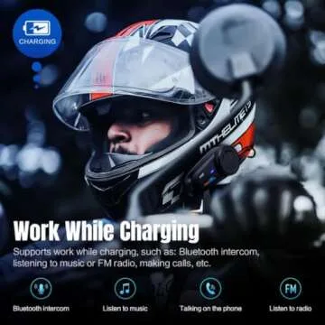 FODSPORTS FX6 Motorcycle Bluetooth Headset for Riders