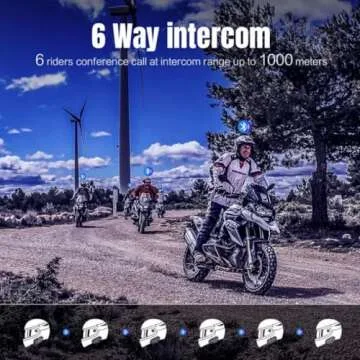FODSPORTS FX6 Motorcycle Bluetooth Headset for Riders