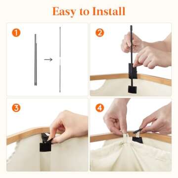 Lifewit 100L Laundry Basket with Lid, Clothes Hampers for Laundry with Bamboo Handles and A Removable Laundry Bag, Large Foldable Laundry Hamper for Bedroom, Bathroom, Dorm, Laundry Room, White