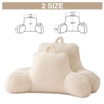 A Nice Night Sherpa Fleece Reading Pillow for All Ages