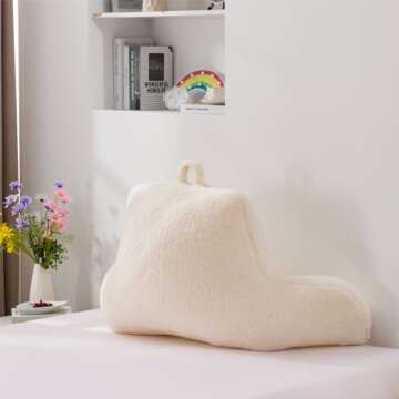 A Nice Night Sherpa Fleece Reading Pillow for All Ages