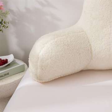 A Nice Night Sherpa Fleece Reading Pillow for All Ages
