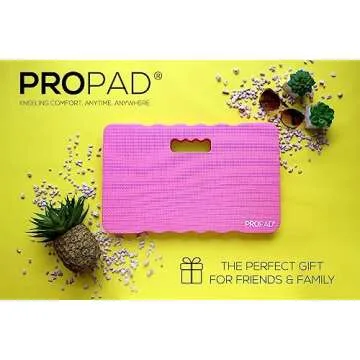 Thick Kneeling Pad, Garden Kneeler for Gardening, Bath Kneeler for Baby Bath, Kneeling Mat for Exercise & Yoga, Knee Pad for Work, Floor Foam Pad, Extra Large (XL) 18 x 11 x 1.5 Inches, Pink