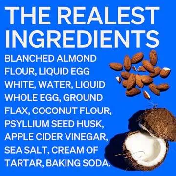 UNBUN Totally Grain Free and Keto Buns, 12 Ounce, 5g Net Carbs, 10g Protein, 10g Fiber, 0g Added Sugars Per Bun, Gluten Free, Certified Keto Almond Flour Buns