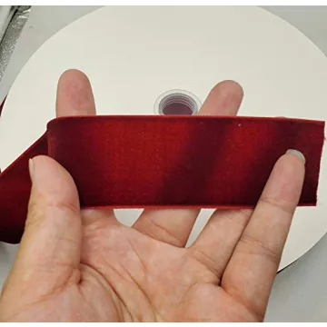 Buy 10 Yards Velvet Ribbon Spool in Wine - Crafting Essential for Decor
