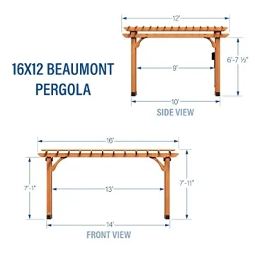 Stunning Beaumont Cedar Pergola for Your Outdoor Oasis