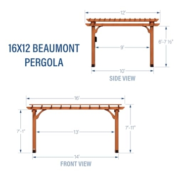 Stunning Beaumont Cedar Pergola for Your Outdoor Oasis