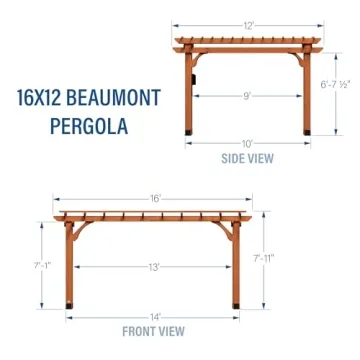 Stunning Beaumont Cedar Pergola for Your Outdoor Oasis