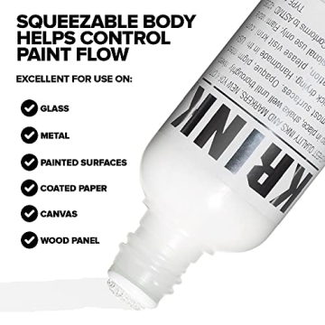 Krink K-60 White Paint Marker for Lasting Art on Any Surface