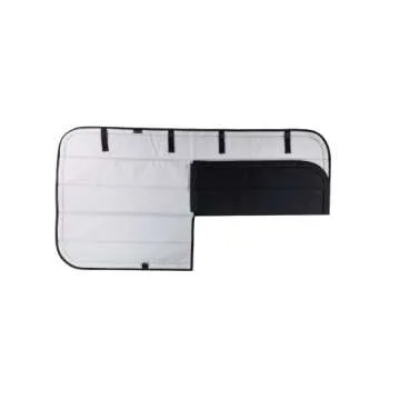 VanEssential Insulated Blackout Sliding Door Window Cover Designed for RAM Promaster Bare Metal Window Frame Van Years 2014 to Current Model - Cool Gray