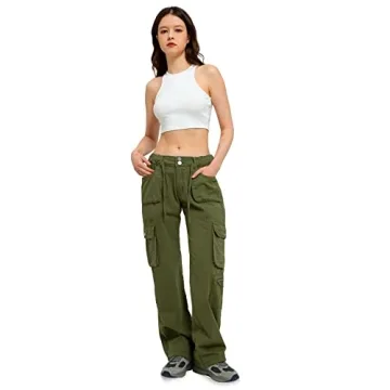 Stylish Women's Cargo Pants with Adjustable Fit and Pockets