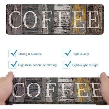 Rustic Coffee Sign Decorative Wall Art for Kitchen