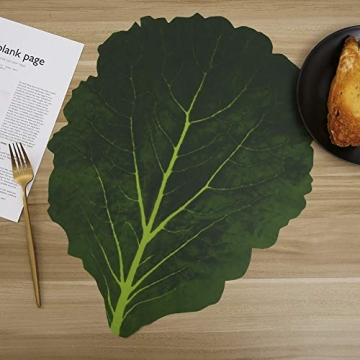 Cabbage Leaf Placemats - Eco-Friendly & Unique Design
