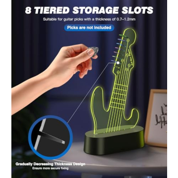 MoKo Light Up Guitar Pick Holder with LED Display