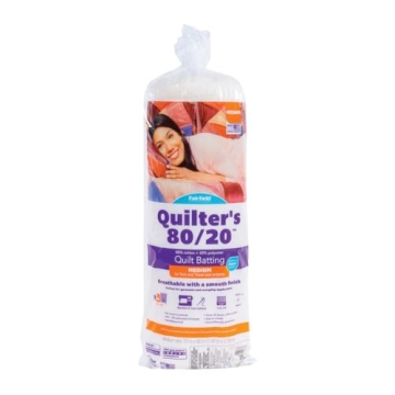 Fairfield Quilter’s 80/20 Quilt Batting: Premium Cotton & Polyester Blend for All Your Quilting Ne...