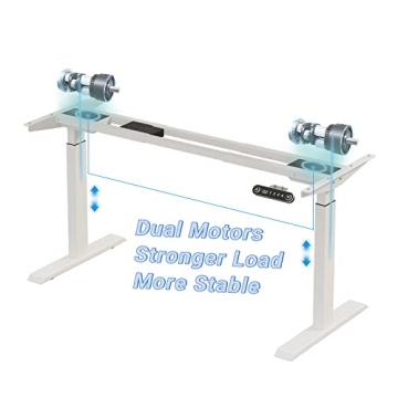 BUNOEM Adjustable Dual Motor Standing Desk 63x30