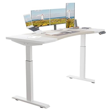 BUNOEM Adjustable Dual Motor Standing Desk 63x30