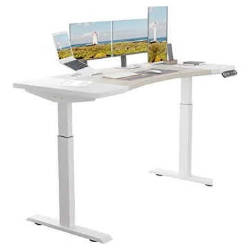 BUNOEM Adjustable Dual Motor Standing Desk 63x30