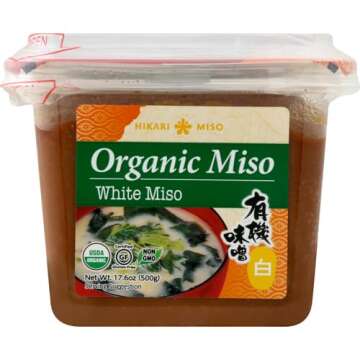 Hikari Organic Miso Paste, White, 17.6 oz