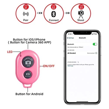 Wireless Camera Shutter Remote for iOS/Android Devices