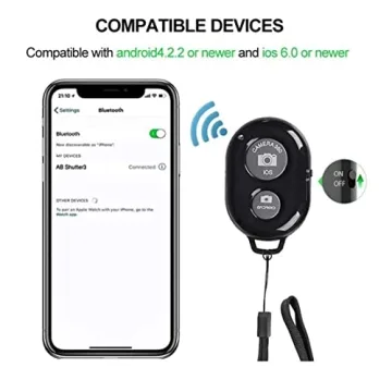 Wireless Camera Shutter Remote for iOS/Android Devices