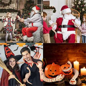 Ufurty Realistic Remote Control RC Snake Toy for Kids