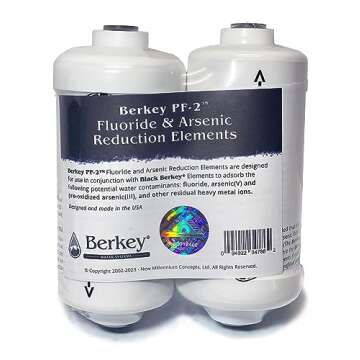 Berkey Authentic Berkey PF-2 Fluoride and Arsenic Reduction Elements (Set of 2 Elements)