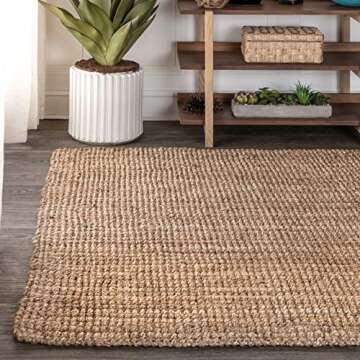 JONATHAN Y Pata Jute Rug - Bohemian Style, Easy Care