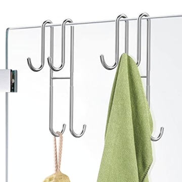 Cerbonny Shower Door Hooks - Heavy Duty, Easy Install for Frameless Showers