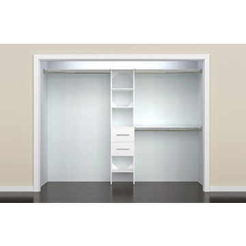 ClosetMaid SuiteSymphony Modern Closet Organizer with Shelves & Drawers