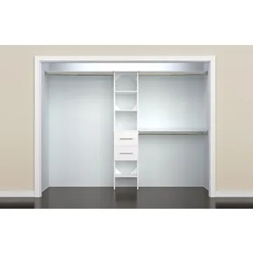 ClosetMaid SuiteSymphony Modern Closet Organizer with Shelves & Drawers