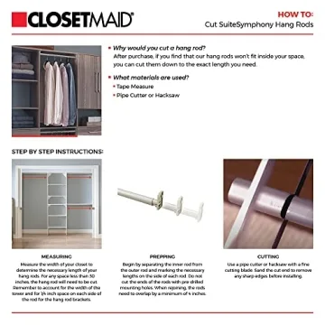 ClosetMaid SuiteSymphony Modern Closet Organizer with Shelves & Drawers