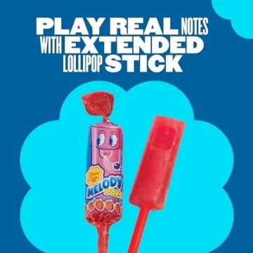 Chupa Chups Melody Pop Whistle Lollipops 5 Count