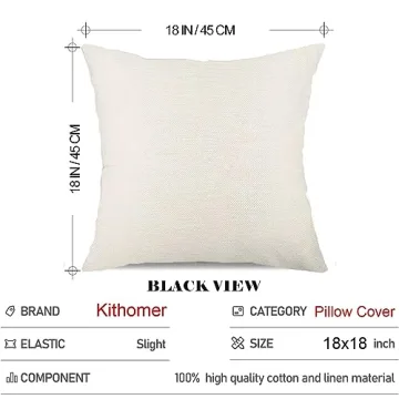 Christmas Pillow Covers Set of 4 for Holiday Decor