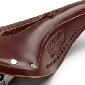 Brooks B17 Carved Brown Leather Bike Saddle Comfort Ride